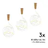 3x Bottle String Lights with 10 LEDs