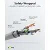RJ45 Patch Cord CAT 6A S/FTP (PiMF), 500 MHz, with CAT 7 Raw Cable, grey