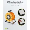 Portable RJ45 Network Cable Reel Extension, orange