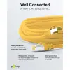 RJ45 Patch Cord CAT 6A S/FTP (PiMF), 500 MHz, with CAT 7 Raw Cable, yellow