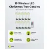 10 Wireless LED Christmas Tree Candles