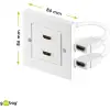 HDMI™ Wall Socket, gold-plated