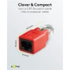 RJ45 Crossover Modular Adapter, CAT 5e