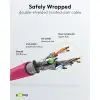 CAT 6A Patch Cable, S/FTP (PiMF), magenta