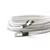 RJ45 (CAT 6A, 500 MHz) Patch Cable with CAT 8.1 S/FTP Raw Cable, white