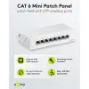 CAT 6 Mini/Desktop Patch Panel, 8 Port