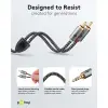 Audio Adapter Cable AUX, 3.5 mm Jack to Stereo RCA Plug, 3 m