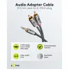 Audio Adapter Cable AUX, 3.5 mm Jack to Stereo RCA Plug, 3 m