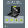 Stone Drill Bit Set, 15-Piece