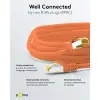 RJ45 Patch Cord CAT 6A S/FTP (PiMF), 500 MHz, with CAT 7 Raw Cable, orange