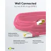 RJ45 Patch Cord CAT 6A S/FTP (PiMF), 500 MHz, with CAT 7 Raw Cable, magenta