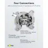 4-Hole Antenna Stub/End Socket