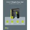 2-in-1 Cordless Electric Staple Gun Set