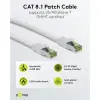 GHMT-certified CAT 8.1 S/FTP Patch Cord, AWG 26, white