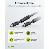 Antenna Cable with Ferrite (80 dB), Double Shielded
