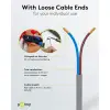 Cable with Euro Plug for Assembly, 1.5 m, Grey, (2*0.75 mm²)