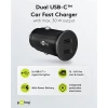 Dual-USB-C™ PD (Power Delivery) Auto Fast Charger (30 W)