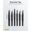 Tweezers Set 6 Pieces