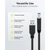 USB-A to USB-B Cable, 0.5 m, black