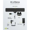 Ultra-Flat Active Full HD DVB-T2 Indoor Antenna, incl. LTE/4G Filter