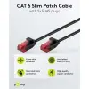 CAT 6 Slim Patch Cable U/UTP,black