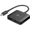 USB-C™ Adapter to 2x DisplayPort™