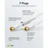 Flat SAT Antenna Cable (80 dB), Double Shielded, Weather Protected