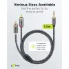 Audio Adapter Cable AUX, 3.5 mm Jack to Stereo RCA Plug, 3 m