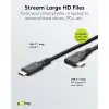 USB-C™ Cable 90°, 2 m, black