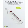 6-Way Surge-Protected Power Strip with Switch, 1.5 m