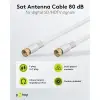 SAT Antenna Cable (80 dB), Double Shielded