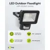 LED Outdoor Floodlight, 20 W, with Motion Sensor