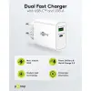 USB-C™ PD GaN Dual Fast Charger (30 W) white