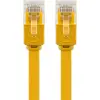 CAT 6 Flat Patch Cable, U/UTP, yellow