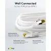 RJ45 Patch Cord CAT 6A S/FTP (PiMF), 500 MHz, with CAT 7 Raw Cable, white