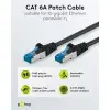 CAT 6A Patch Cable S/FTP (PiMF), 1 m, black, Set of 5