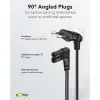 Connection Cable with Europlug for Sonos Speaker, 90°, 1.5 m, black, (2*0.75 mm²)