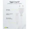 Connection Cable with Europlug, 3 m, white, (2*0.75 mm²)