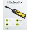 3-Way Extension Lead, Splash-proof, 3 m