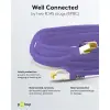RJ45 Patch Cord CAT 6A S/FTP (PiMF), 500 MHz, with CAT 7 Raw Cable, violet
