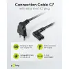 Connection Cable with Europlug for Sonos Speaker, 90°, 1.5 m, black, (2*0.75 mm²)