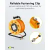 Portable RJ45 Network Cable Reel Extension, orange
