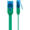 CAT 6A Flat Patch Cable U/UTP, Green