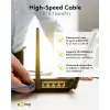 RJ45 Patch Cord with CAT 8.1 S/FTP Raw Cable, AWG 26, white