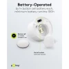 Set of 4 LED Tea Lights with Timer, white