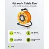Portable RJ45 Network Cable Reel Extension, orange