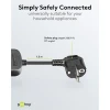 6-Way Power Strip, 1.5 m, black