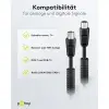 Antenna Cable with Ferrite (80 dB), Double Shielded