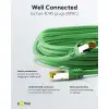 RJ45 Patch Cord CAT 6A S/FTP (PiMF), 500 MHz, with CAT 7 Raw Cable, Green