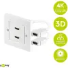HDMI™ Wall Socket, gold-plated